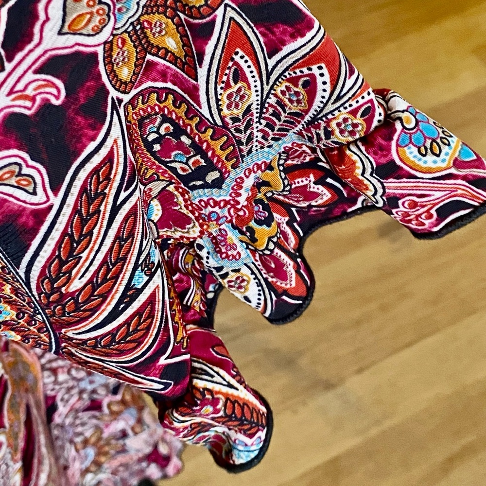 Honeyme Multicolor Paisley Long Sleeve Dress - Picture 3 of 3